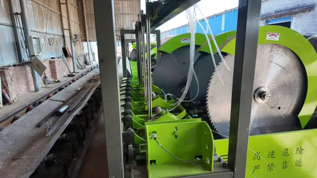 Ø1200 mm saw blades and guards of the four-head LW-CS1200F cut-off saw