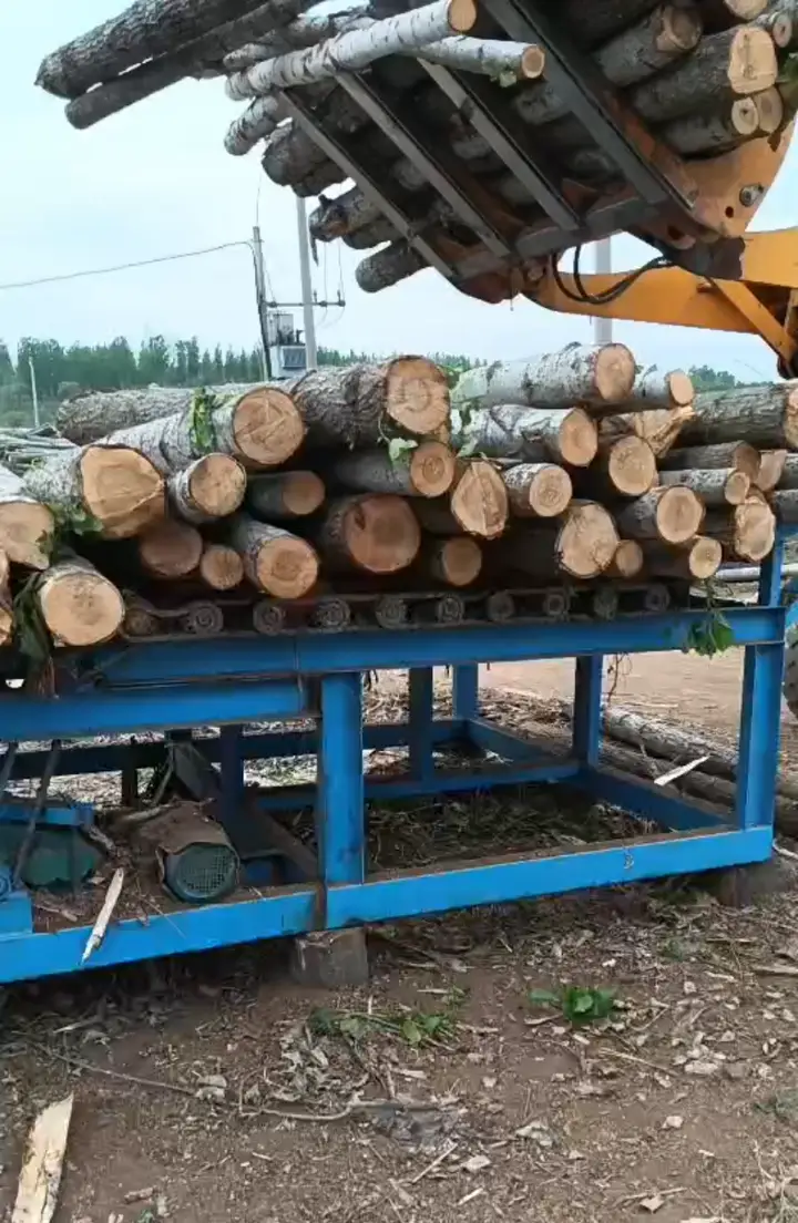 Цех завода LONWOOD — тяжёлый подающий стол в производстве