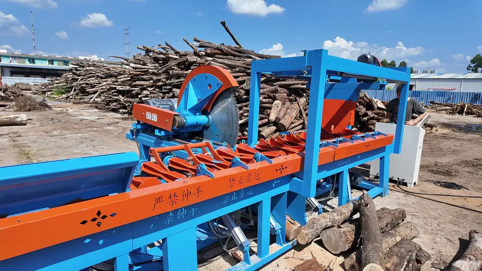 LONWOOD automatic log cut-off saw production line